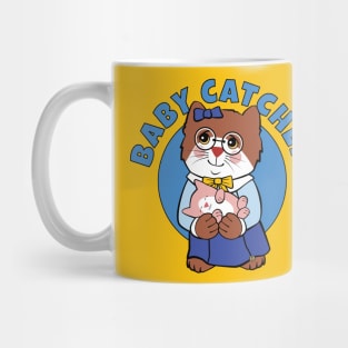 Midwife Baby Catcher Doula Cat and Kitten Mug